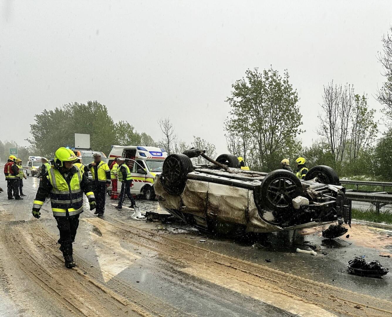 Verkehrsunfall auf der A11 Karawankenautobahn
