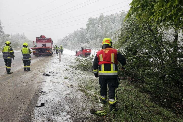 HFW Villach: Verkehrsunfall auf der A2 Südautobahn