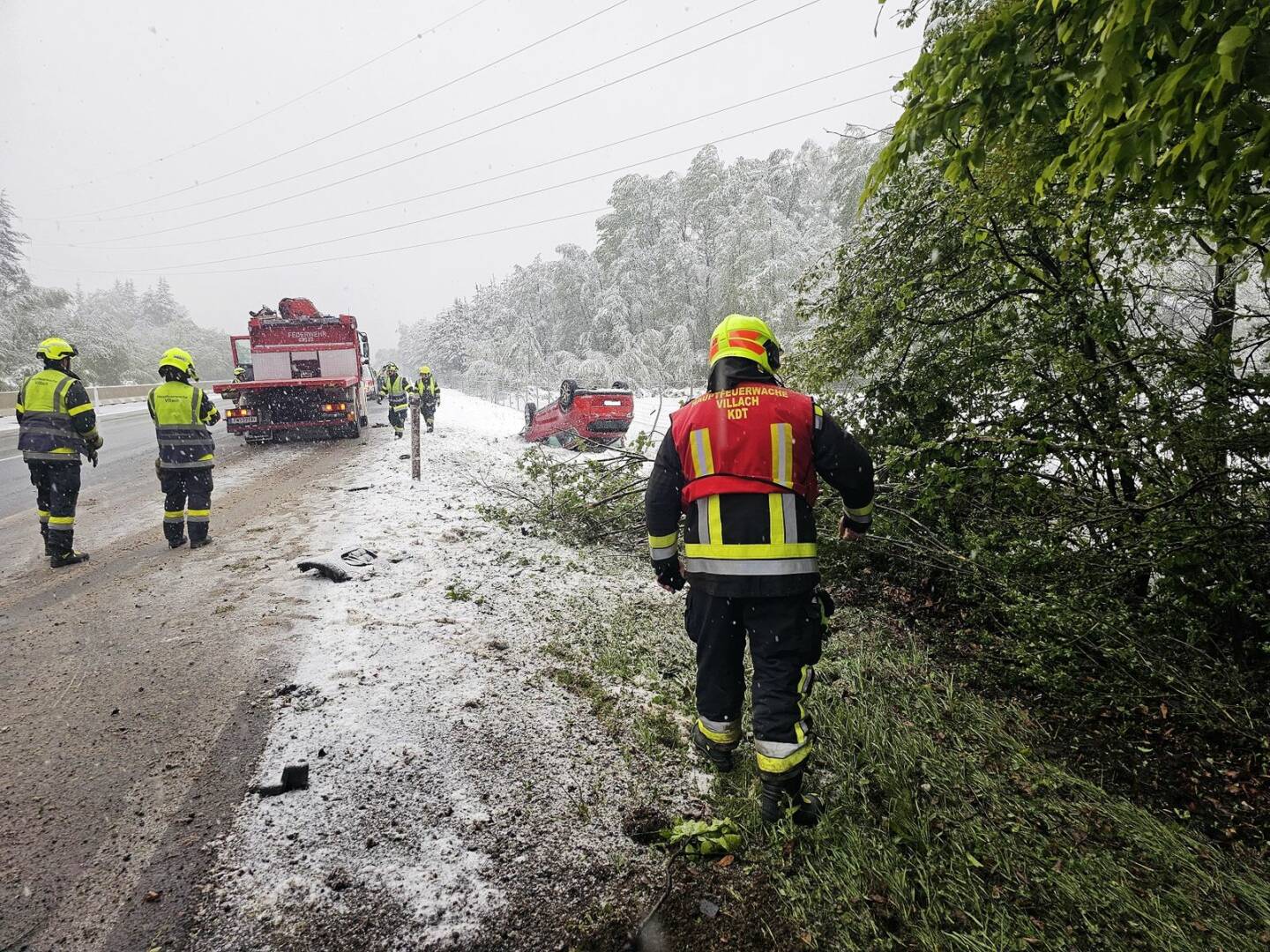 HFW Villach: Verkehrsunfall auf der A2 Südautobahn