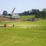 Waldbrandübung - Predigtstuhl in Flammen - Einsatzkräfte üben Ernstfall