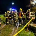 Vollbrand einer Hütte in Mautern