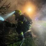 BFV Leoben: Vollbrand einer Hütte in Mautern