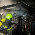 Vollbrand einer Hütte in Mautern