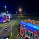 Vollbrand einer Hütte in Mautern