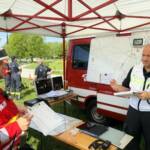 Großübung - Ausflugsschiff brennt am See