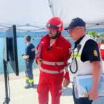 Großübung - Ausflugsschiff brennt am See