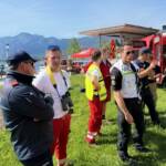 Großübung - Ausflugsschiff brennt am See