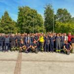 Großübung - Ausflugsschiff brennt am See