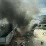 Brand in Einkaufszentrum