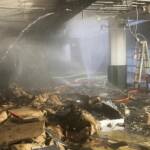 Brand in Einkaufszentrum