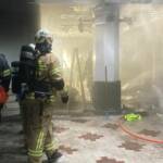 Brand in Einkaufszentrum