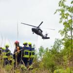 Waldbrandübung mit 250 Einsatzkräften am „Predigtstuhl“