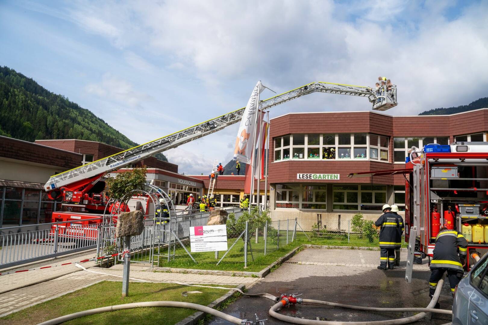 AFK Millstatt-Radenthein: Räumungsübung – Brand in Volksschule