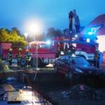 FF Biedermannsdorf: Fahrzeugbergung aus Baugrube