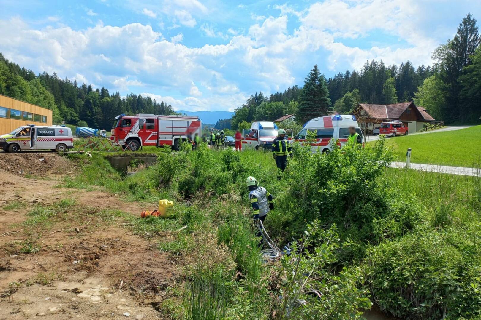 BFV Deutschlandsberg: Motorradunfall auf der Radlpass-Straße