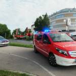 Verkehrsunfall im Kreisverkehr