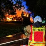 Großbrand mit Alarmstufe 4 in der Gemeinde Göming im Bezirk Flachgau