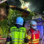 Dachstuhlbrand Alarmstufe2 Lindenhofsiedlung