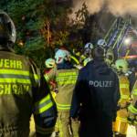 Dachstuhlbrand Alarmstufe2 Lindenhofsiedlung