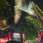 Dachstuhlbrand Alarmstufe2 Lindenhofsiedlung