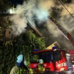 Dachstuhlbrand Alarmstufe2 Lindenhofsiedlung
