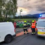 Verkehrsunfall zwischen zwei Fahrzeugen