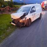 Verkehrsunfall zwischen zwei Fahrzeugen