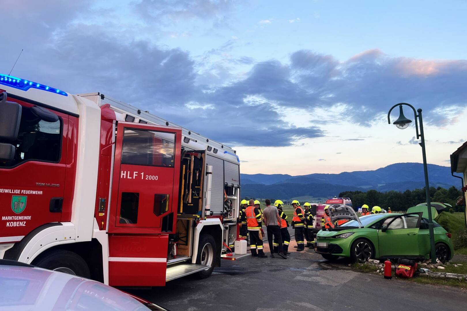 FF Kobenz: Verkehrsunfall zwischen zwei Fahrzeugen