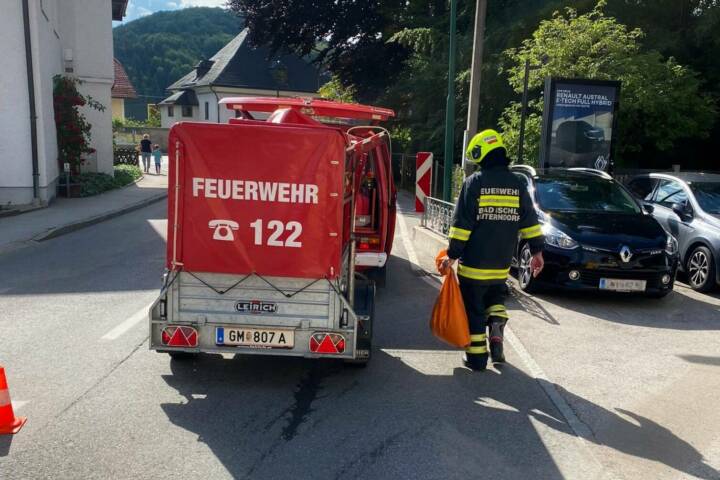 HFW Bad Ischl: Ölspur in der Rosenkranzgasse