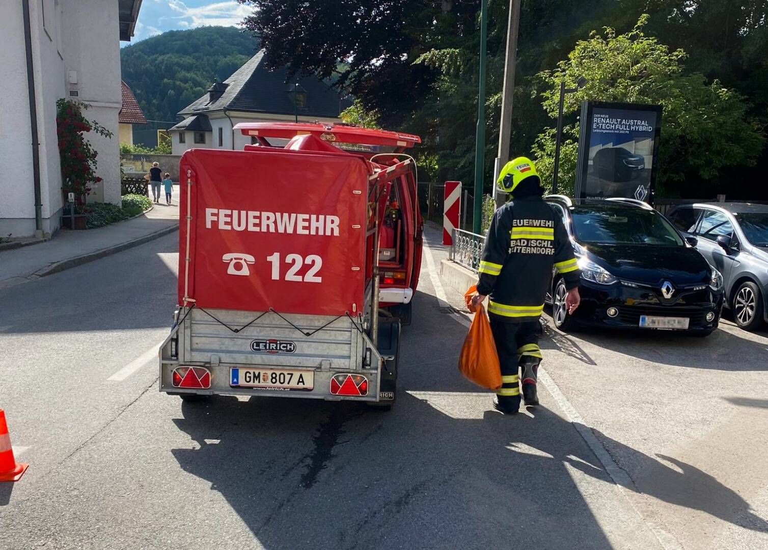 HFW Bad Ischl: Ölspur in der Rosenkranzgasse