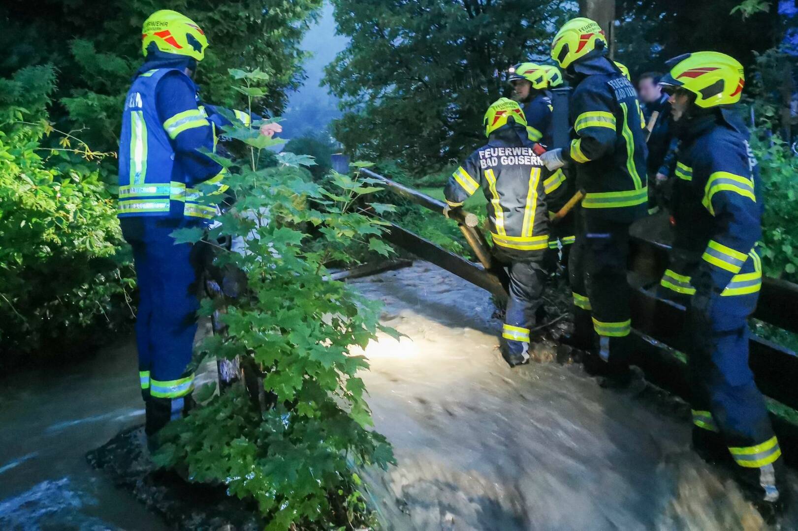 FF Bad Goisern: Feuerwehr im Unwettereinsatz