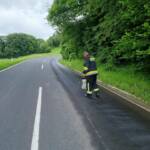 Beseitigung einer Betriebsmittelspur