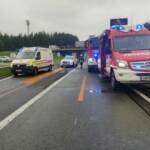 Verkehrsunfall - LKW auf A2 umgekippt