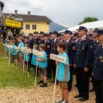 Feuerwehrfest mit Fahrzeug- und Tragkraftspritzensegnung der FF Kaning