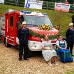 Feuerwehrfest mit Fahrzeug- und Tragkraftspritzensegnung der FF Kaning
