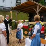 Feuerwehrfest mit Fahrzeug- und Tragkraftspritzensegnung der FF Kaning