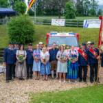 Feuerwehrfest mit Fahrzeug- und Tragkraftspritzensegnung der FF Kaning