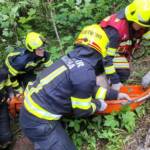 Menschenrettung aus abgestürztem Oldtimer