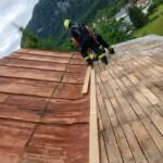 Sturmböen deckten Dach in Bad Ischl ab