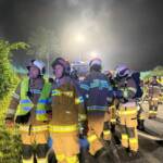 Garagenbrand mit Alarmstufe 2