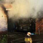 Garagenbrand mit Alarmstufe 2