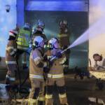 Garagenbrand mit Alarmstufe 2