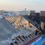 Herz-Jesu Krankenhaus nach Brand im Dachstuhl