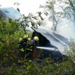 FF Strasshof a.d. Nordbahn: Brand einer Gartenhütte