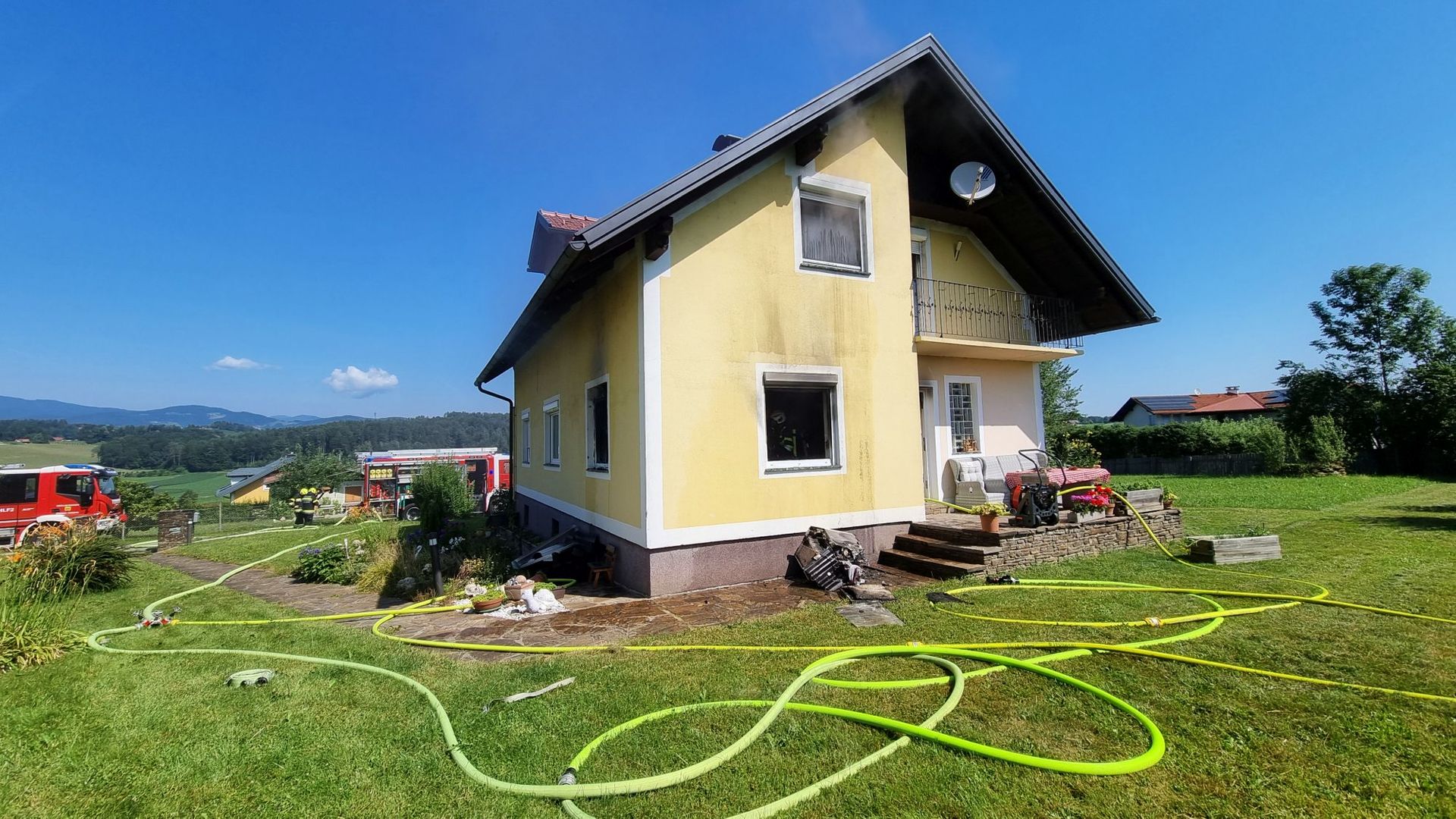 BFV Deutschlandsberg: Brand in Einfamilienhaus in Eibiswald