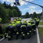 PKW - Unfall auf der B84 Seeblickstraße