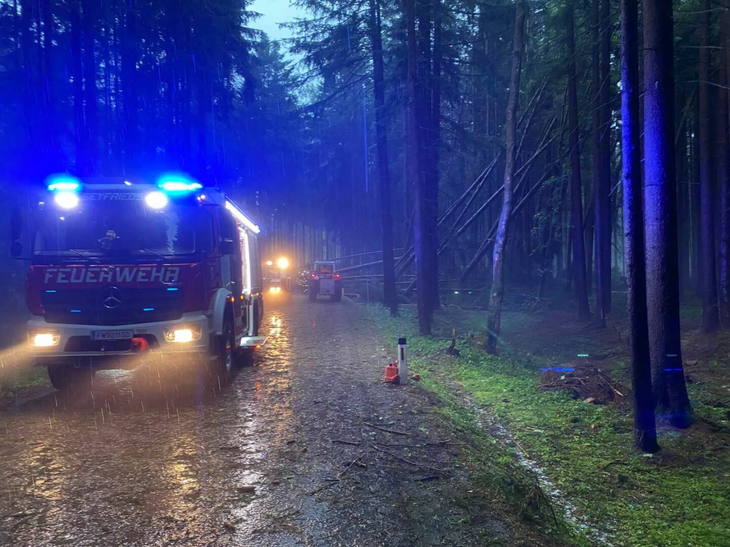 BFKDO Gmünd: Unwetterfront im Norden des Bezirks Gmünd