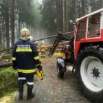 Unwetterfront im Norden des Bezirks Gmünd