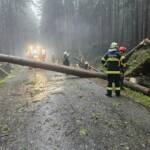 Unwetterfront im Norden des Bezirks Gmünd