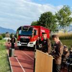 Fahrzeugsegnung des neuen Einsatzlogistikfahrzeugs